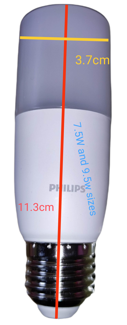 Philips 9.5W LED Stick Bulb 3000K Warm White E27 220V Eye Care