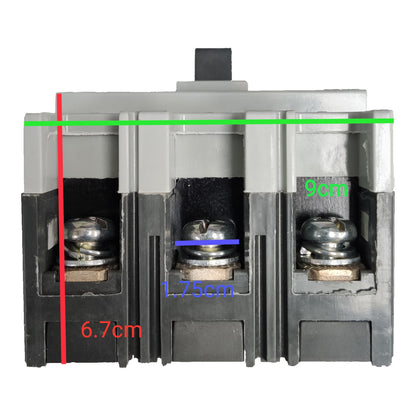 Chint 63A 3 Pole Industrial Circuit Breaker 3 Phase 125AF 20 KAIC 400VAC Circuit Breakers  NM1-125C/3300/63A