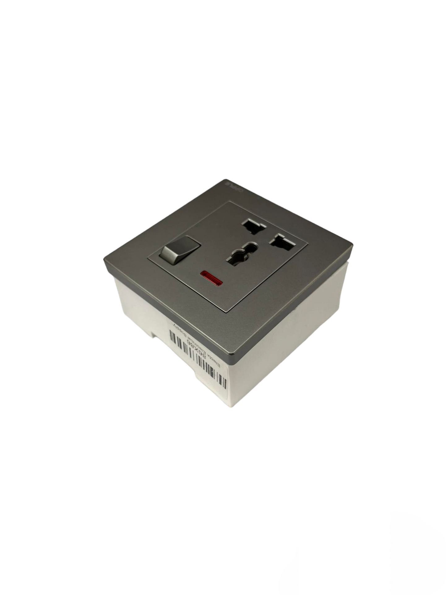 Opple Universal Outlet with Ground 16A 220V  with Indicator and Switch Control and Utility Box  Gray 16A 220V F021691A 86 x 86