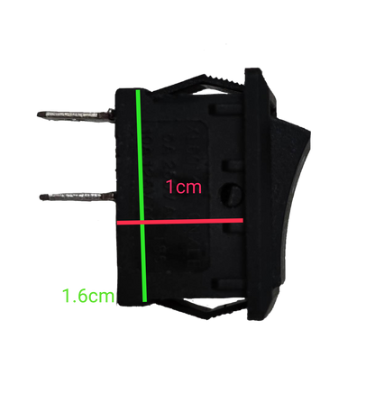 Rocker Switch SPST Small 5A 125VAC (3PCS)
