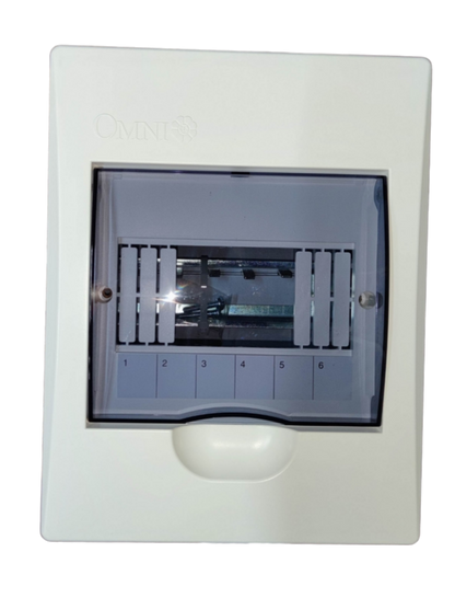 Omni 6 Ways Distribution Panel Box MDP-06PP Recessed Type Distribution Panel for Miniature Circuit Breaker