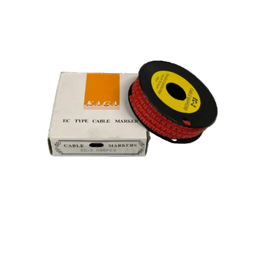 Grippes 500pcs Cable Marker Red - 5 for organized cable management and identification