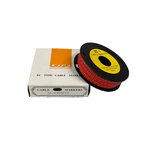 Grippes Cable Marker Red - G on a spool with 350 pieces for effective cable management
