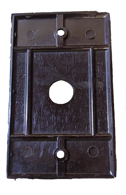 Electx Electrical Supply black Cable Plate Cover Bakelite for power points and switches