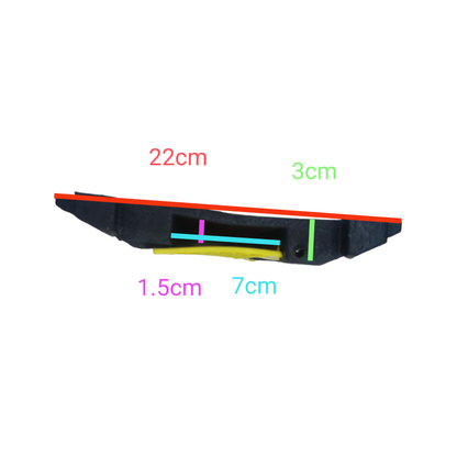 Grippes cable ramp protector 1 channel for safe and organized cable management
