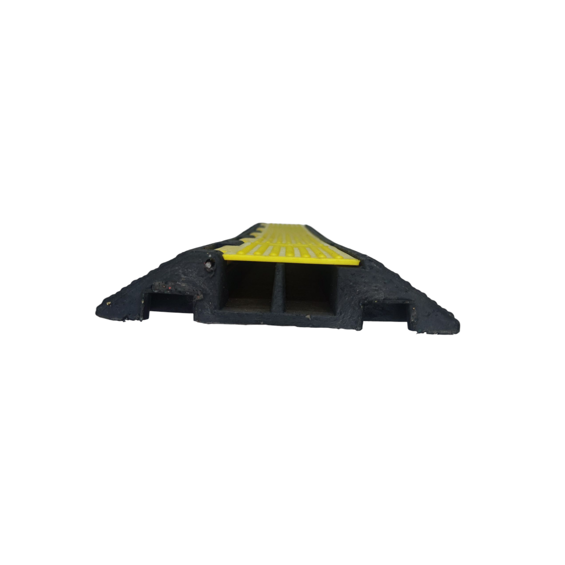 Grippes Cable Ramp Protector 2 Channel with Durable Rubber Design and Safety Grip for Cable Management