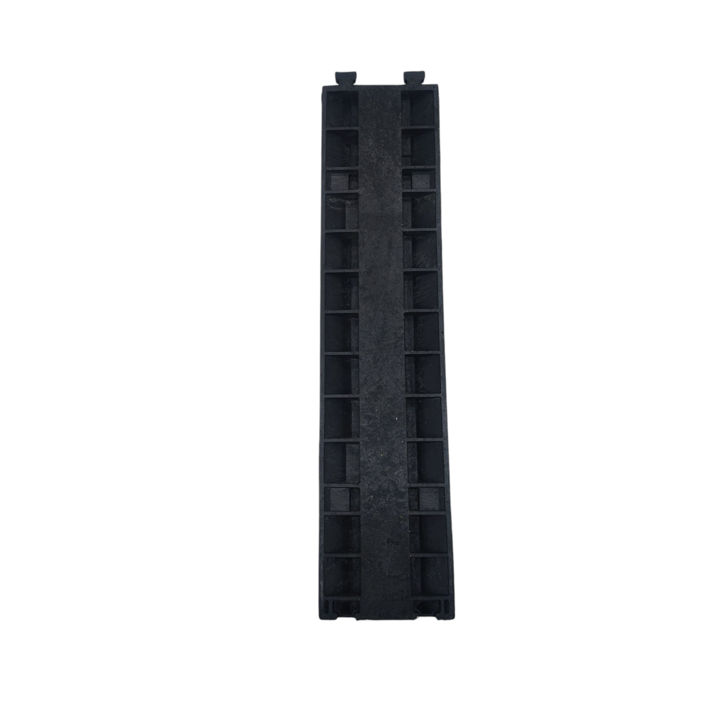 Grippes Cable Ramp Protector 2 Channel in durable black material for effective cable management