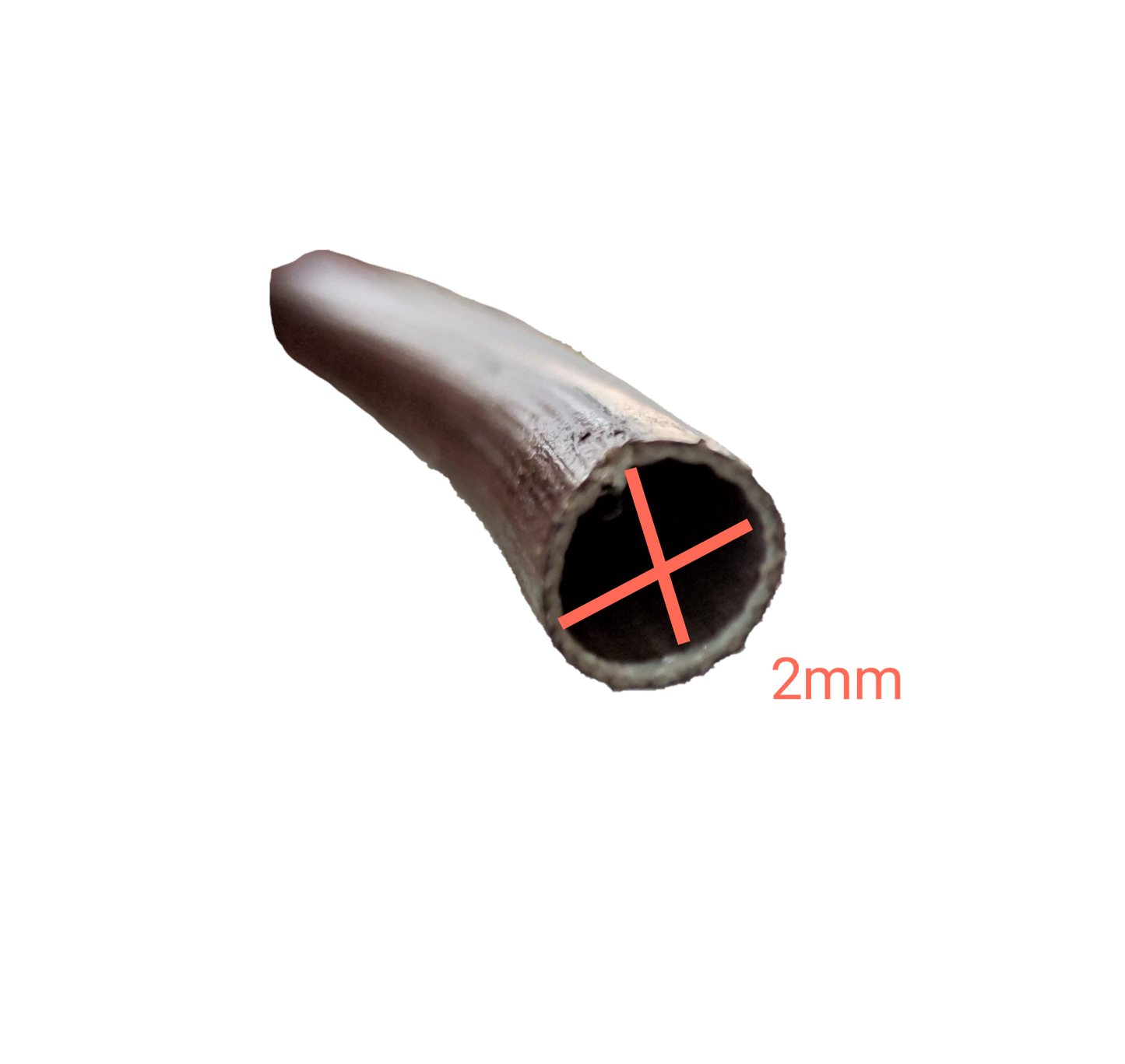 Close-up view of Cambric Tubing 80cm Length with 2mm diameter for electrical circuitry and parts