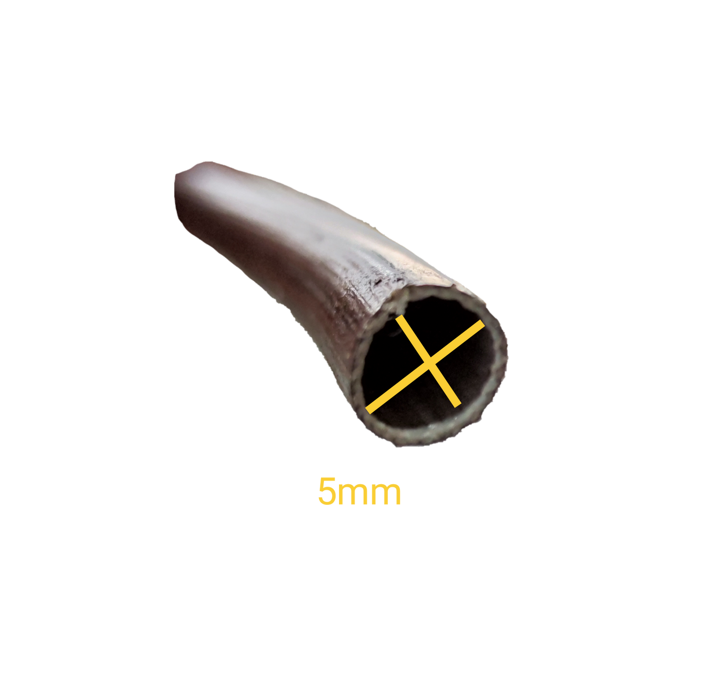 Close-up of Cambric Tubing 80cm Length with 5mm diameter for electrical circuitry and parts