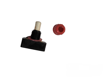 Canopy Switch 2A 250V power switch component with black base and red cap from China