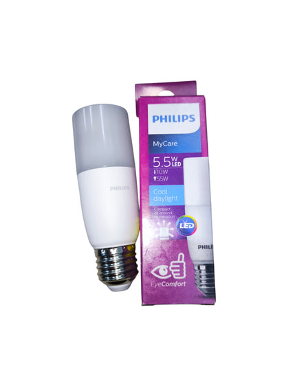Philips 5.5W LED Stick E27 220V 3000K Warm White or Daylight Eye Comfort My Care