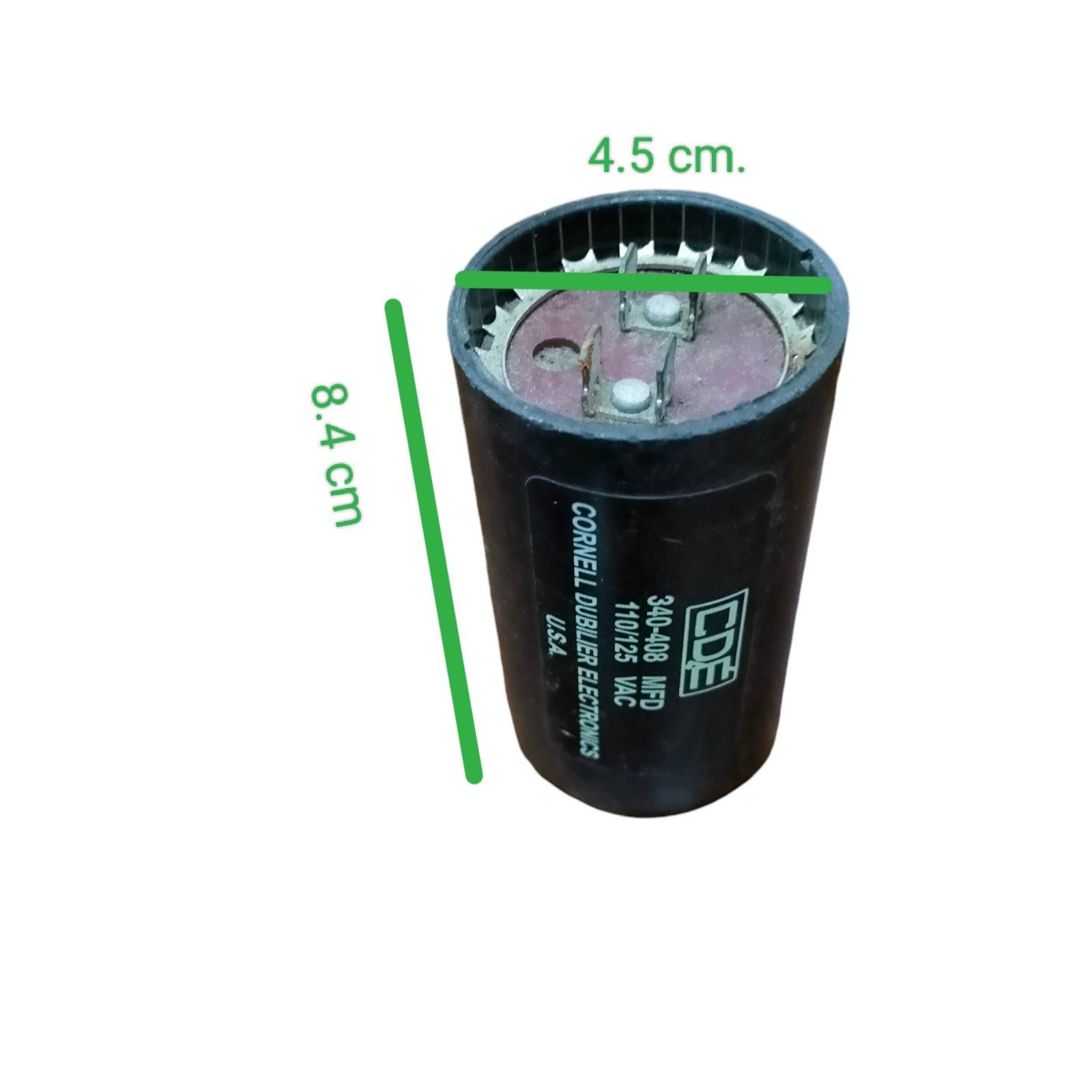 BMI Motor Starting Capacitor 340-408MFD for efficient electrical circuitry applications