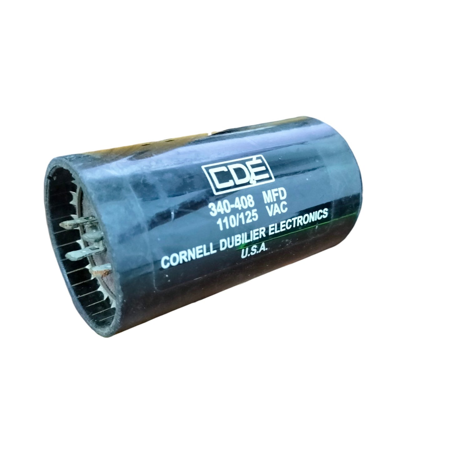 CDE Motor Starting Capacitor 340-408MFD for electrical circuit applications