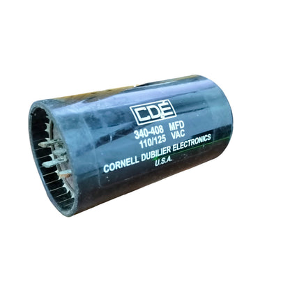CDE Motor Starting Capacitor 340-408MFD for electrical circuit applications