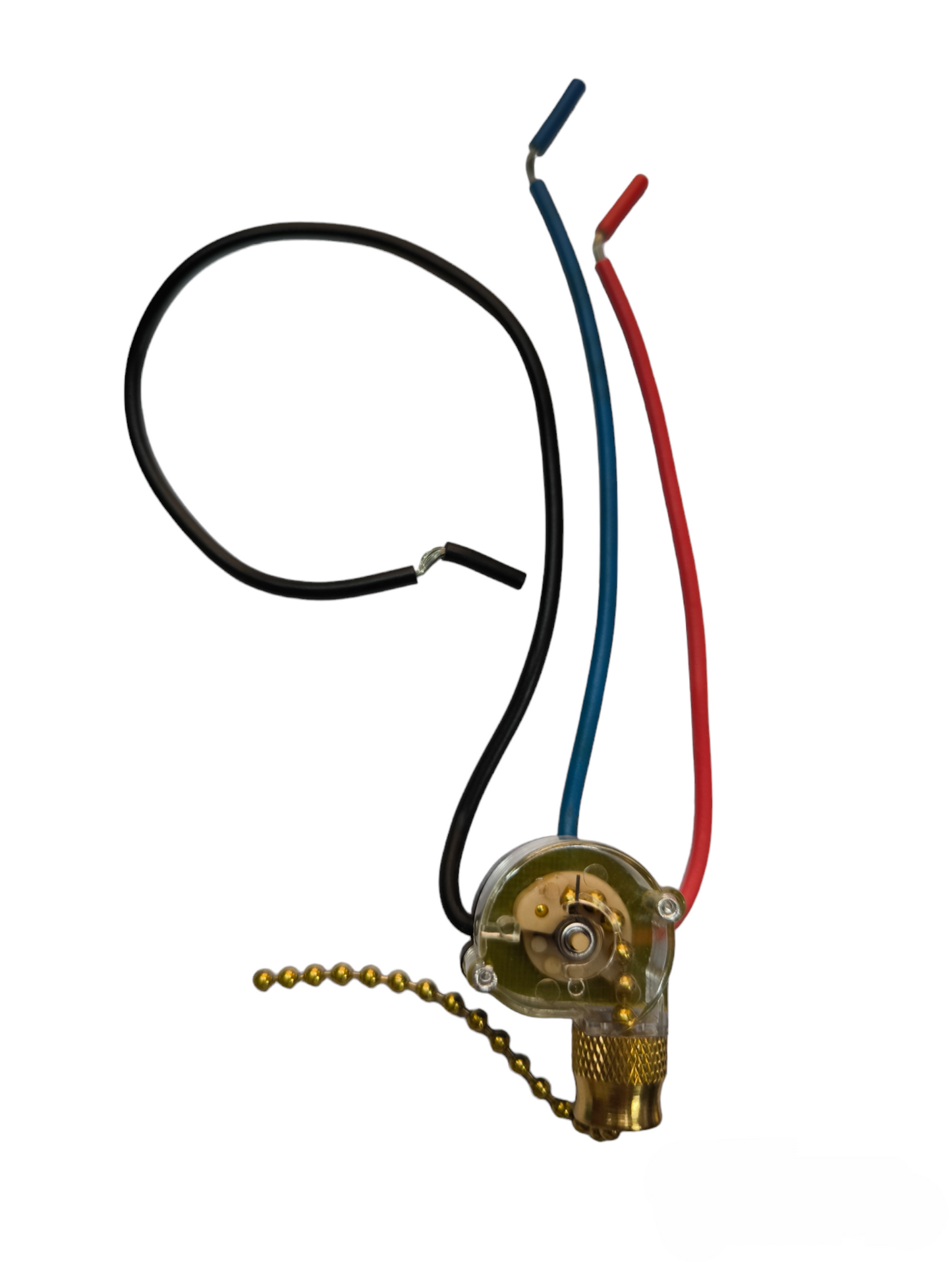 Electx Electrical Supply ceiling fan switch 2 wires with pull chain and colored wiring for fan parts and accessories