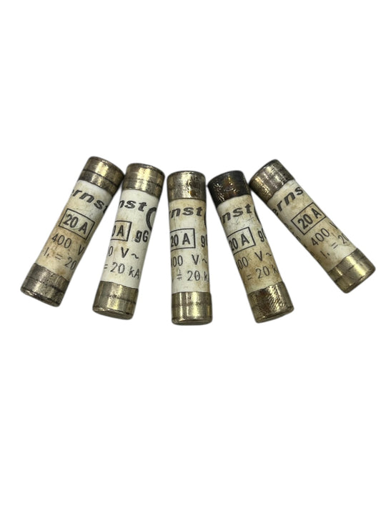 Ceramic Fuse 20A 400v 8x31mm five pieces electrical protection components for circuitry