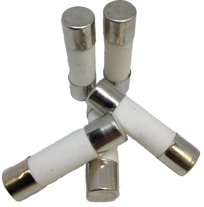 Ceramic Fuse 32A 500V 10x38mm electrical circuit parts with white ceramic body and metal caps
