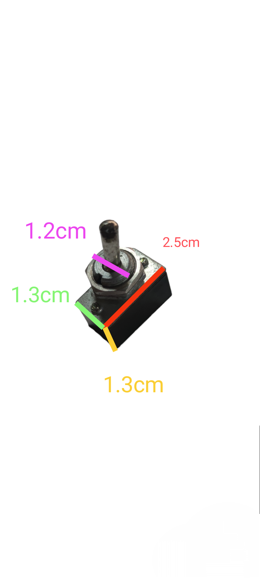 China Toggle Switch 2A 220V 2 Terminals with compact black rectangular base and metal lever
