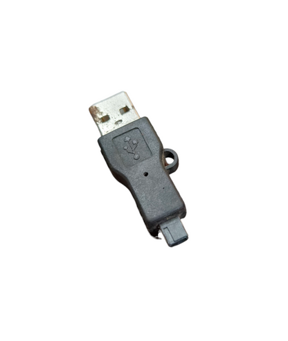 China USB Adapter to Mini USB black connector for device charging and data transfer