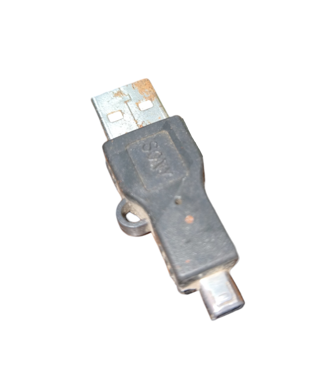 China USB Adapter to Mini USB black connector for data transfer and charging cables