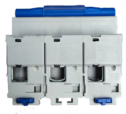 Chint 100A 3Pole Miniature Circuit Breaker 10 KAIC electrical circuitry component in white and blue