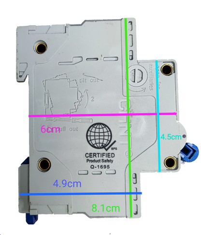 Chint 100A 3Pole Miniature Circuit Breaker 10 KAIC white electrical component with certification markings