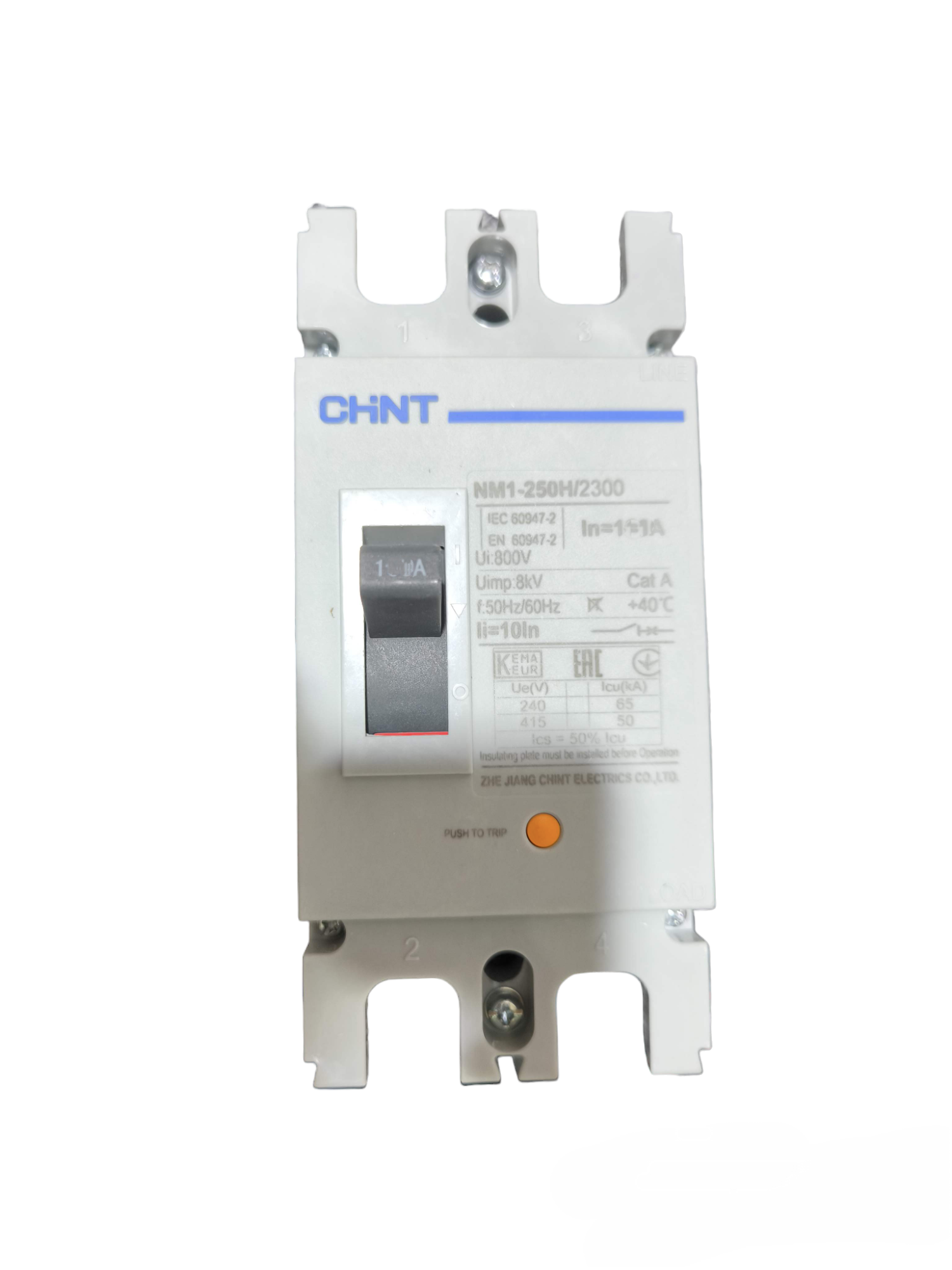 Chint 125A Industrial Circuit Breaker 2 Pole electrical component for industrial use
