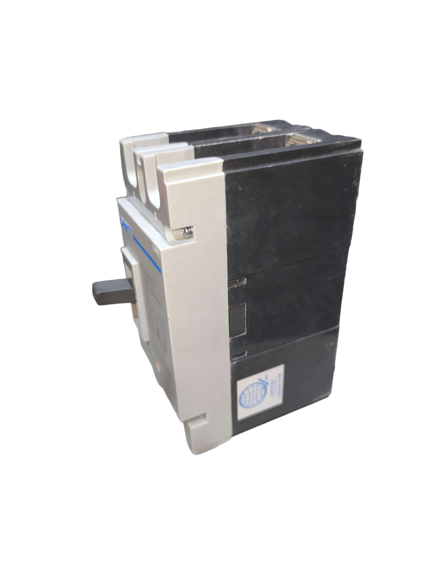 Chint 125A Industrial Circuit Breaker 2 Pole with black and gray casing for electrical protection