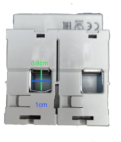 CHINT 125A MCB DIN rail electrical circuit breaker in white with metal connection points