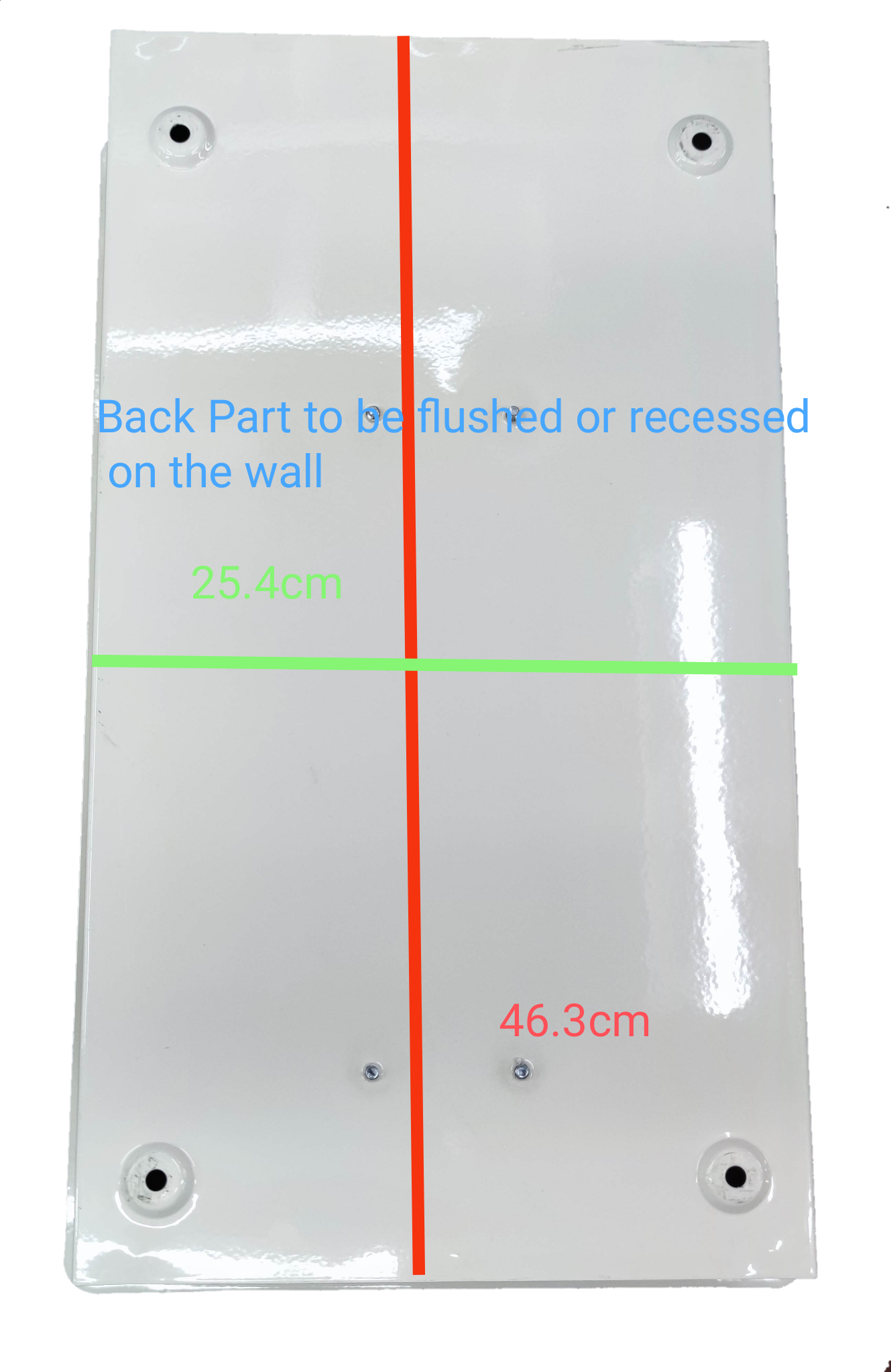 Chint 2 pole main breaker panel white back part with mounting holes for flush or recessed wall installation