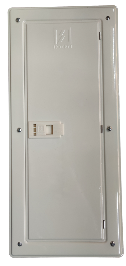 Chint 2 pole panel board in white metal casing for electrical circuit protection