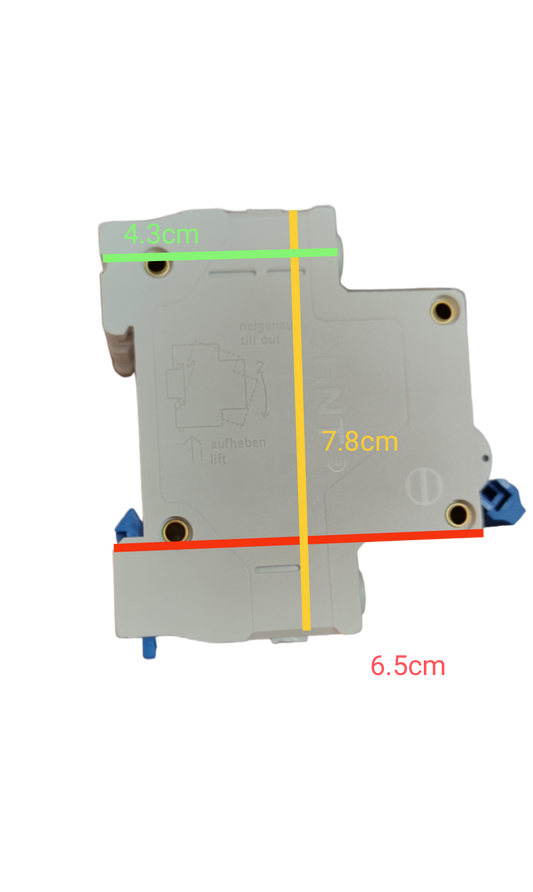 Chint 20A 2 pole 220V circuit breaker electrical component with compact design and mounting holes