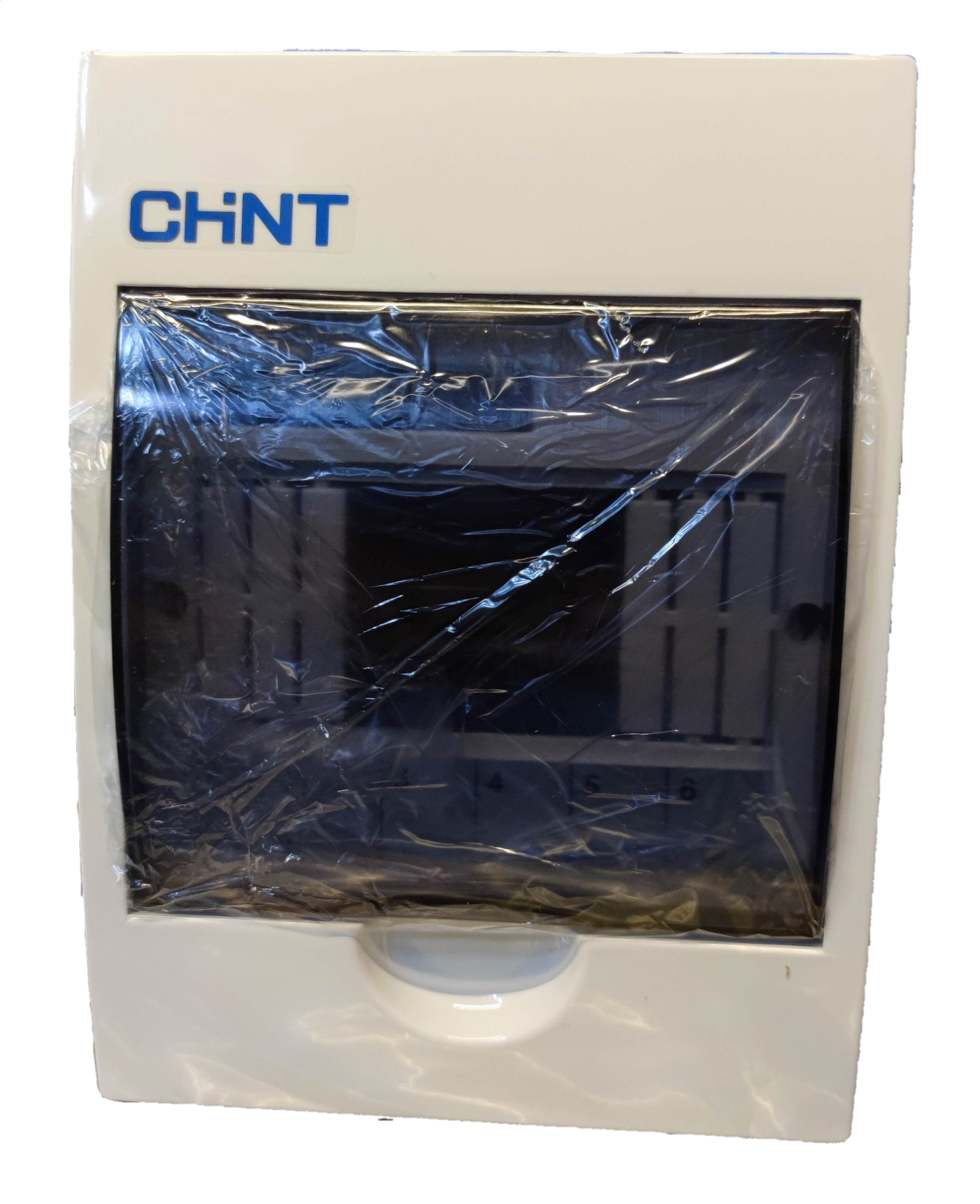 Chint 6 Ways Distribution Box with BusBar white electrical panel with transparent cover