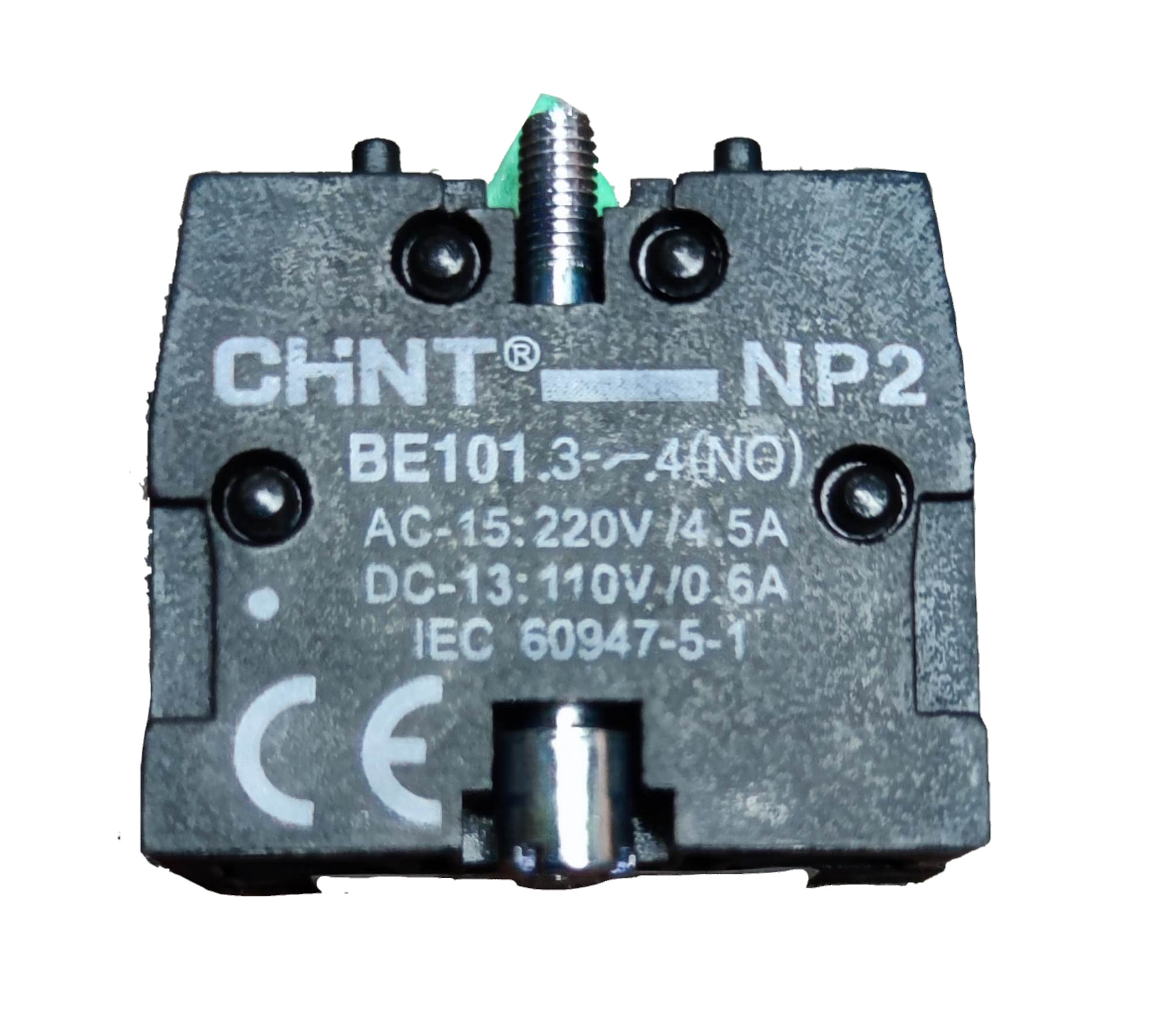 Chint auxiliary contact block 220v black electrical component for power points and switches