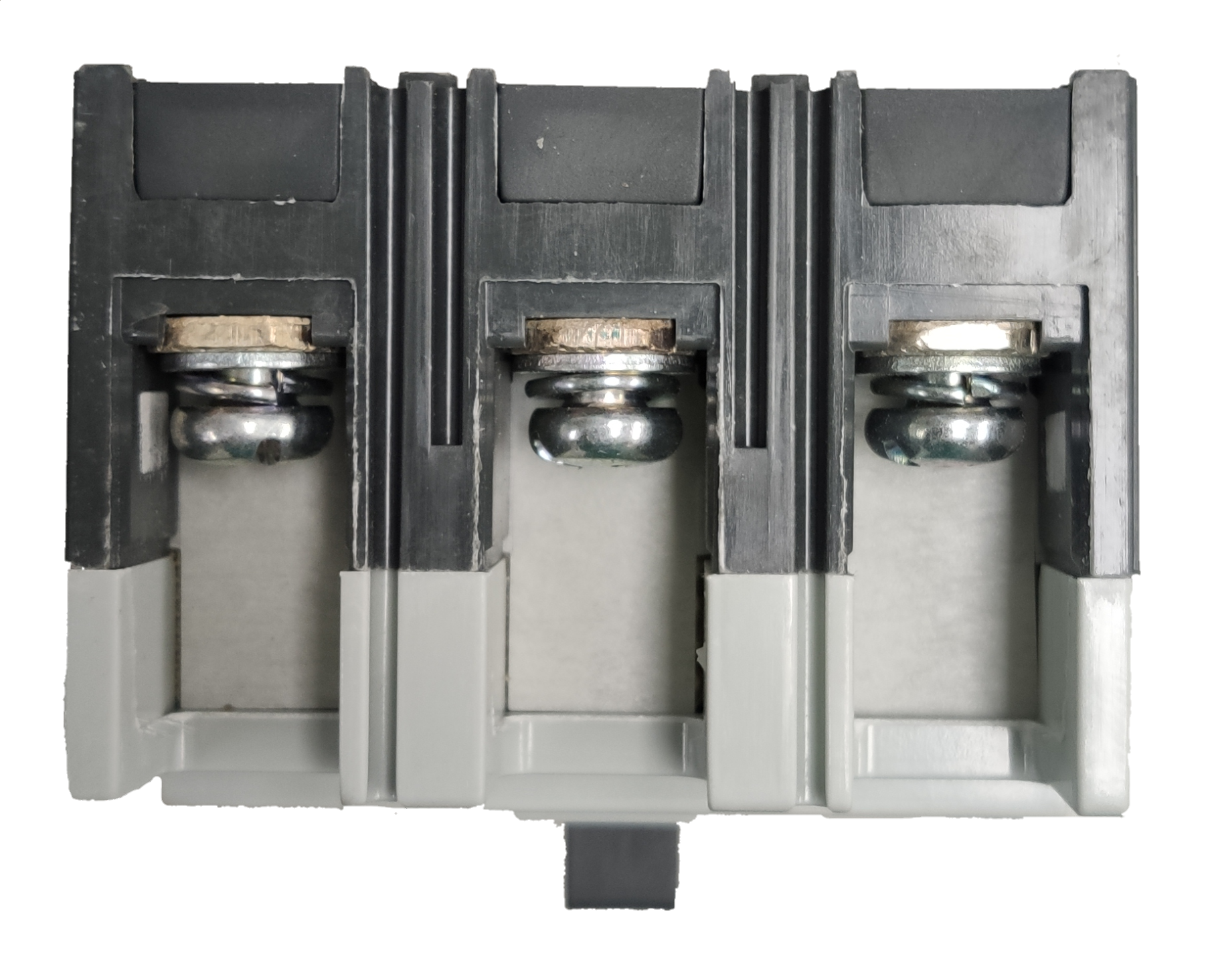 Chint Breaker 3 Phase 20 KAIC MCCB electrical circuit part with black and gray housing