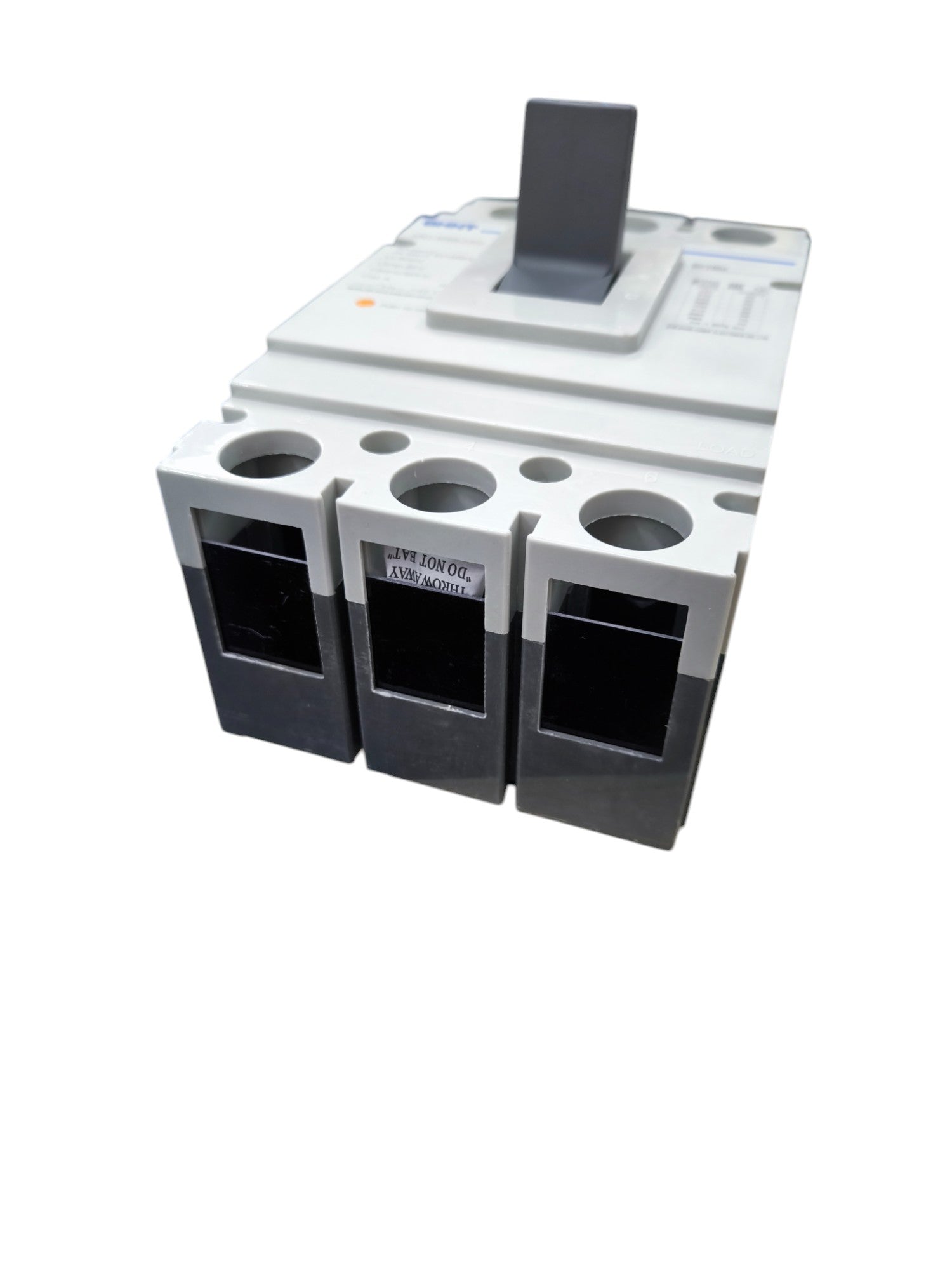 Chint Industrial Circuit Breaker 350A with three black switches and white casing for electrical safety
