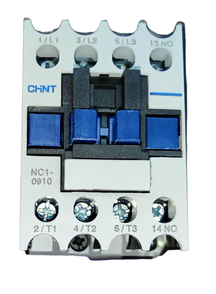 Chint Magnetic Contactor 25A 220V 1NO white and blue electrical switch component