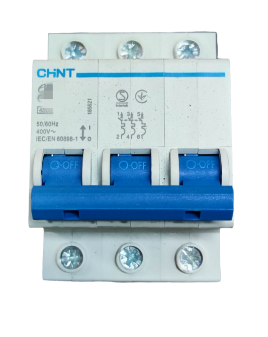 Chint 16A 3Pole Miniature Circuit DIN Rail Type Switch for Electrical Circuit Protection
