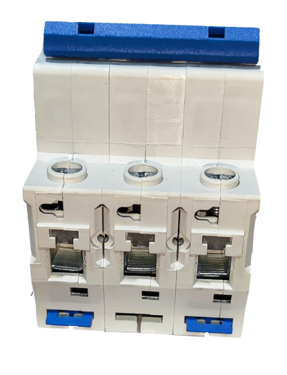 Chint 16A 3Pole Miniature Circuit DIN Rail Type with three switches for efficient electrical control