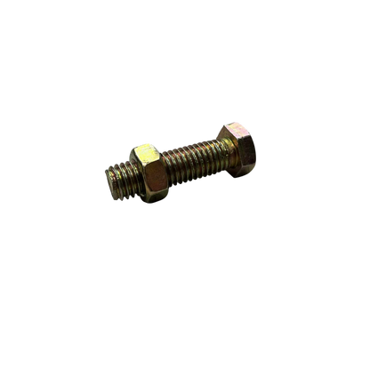 10mm x 35mm chrome gold bolt with hexagonal heads for secure fastening