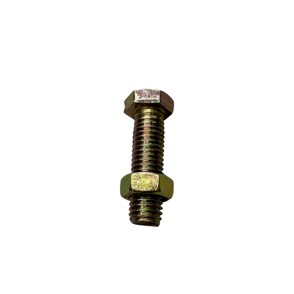 10mm x 35mm chrome gold bolt with threaded design for secure fastening in various applications
