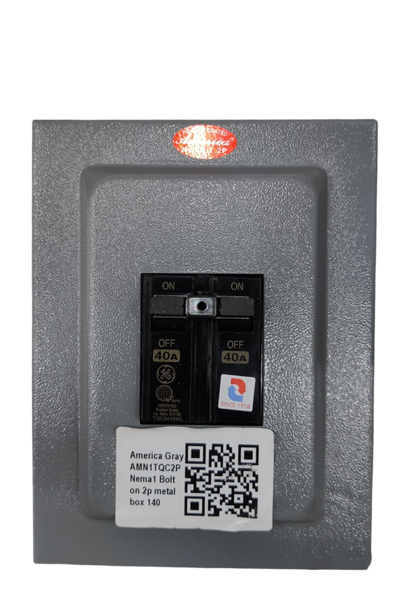 GE 2 pole single phase circuit breaker with 40A rating for electrical panel installations