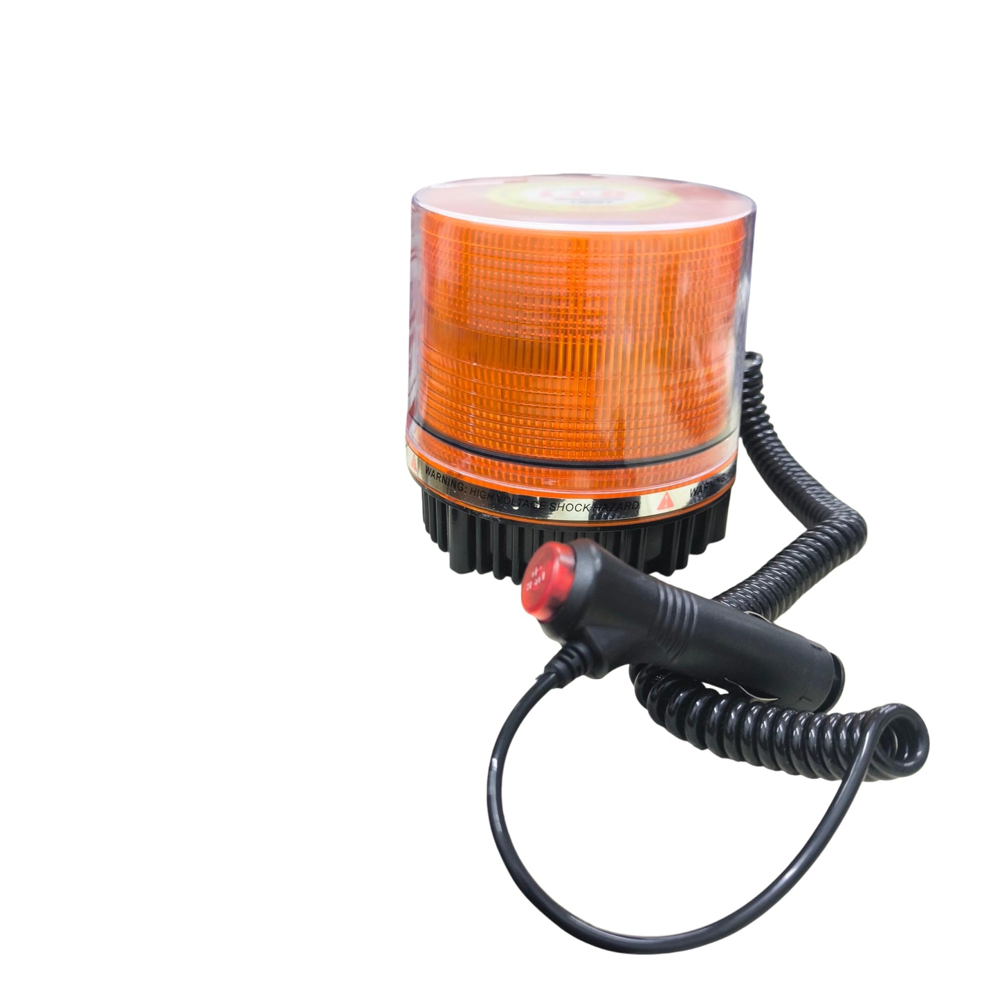 Code Red 12V 24V LED emergency beacon with flexible cord and bright orange light for safety signaling
