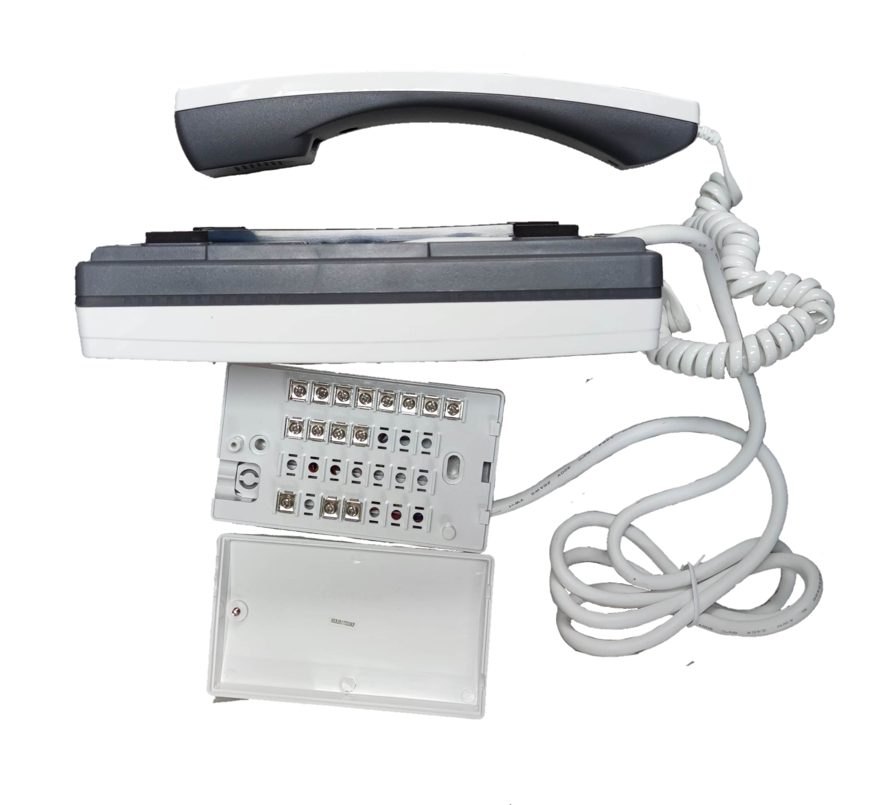 Commax 12 Station Intercom Master Unit with Corded Handset and Multiple Connection Ports