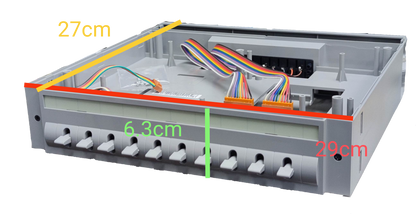 Commax Expansion Unit 10 Station for CLS-10T with multiple connection ports and wiring for CCTV security system