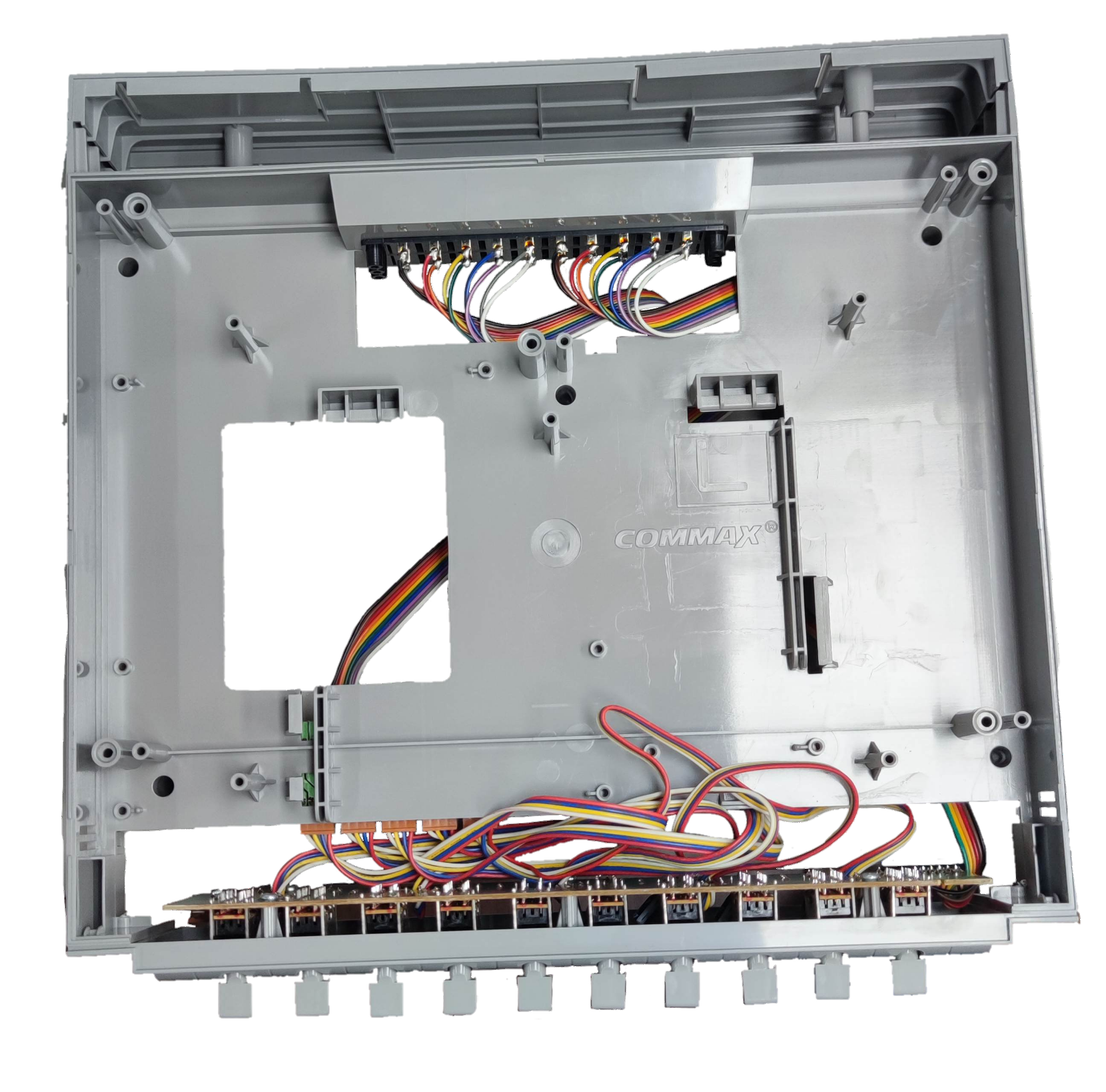 Commax Expansion Unit 10 Station for CLS-10T with internal wiring and connection ports for security systems