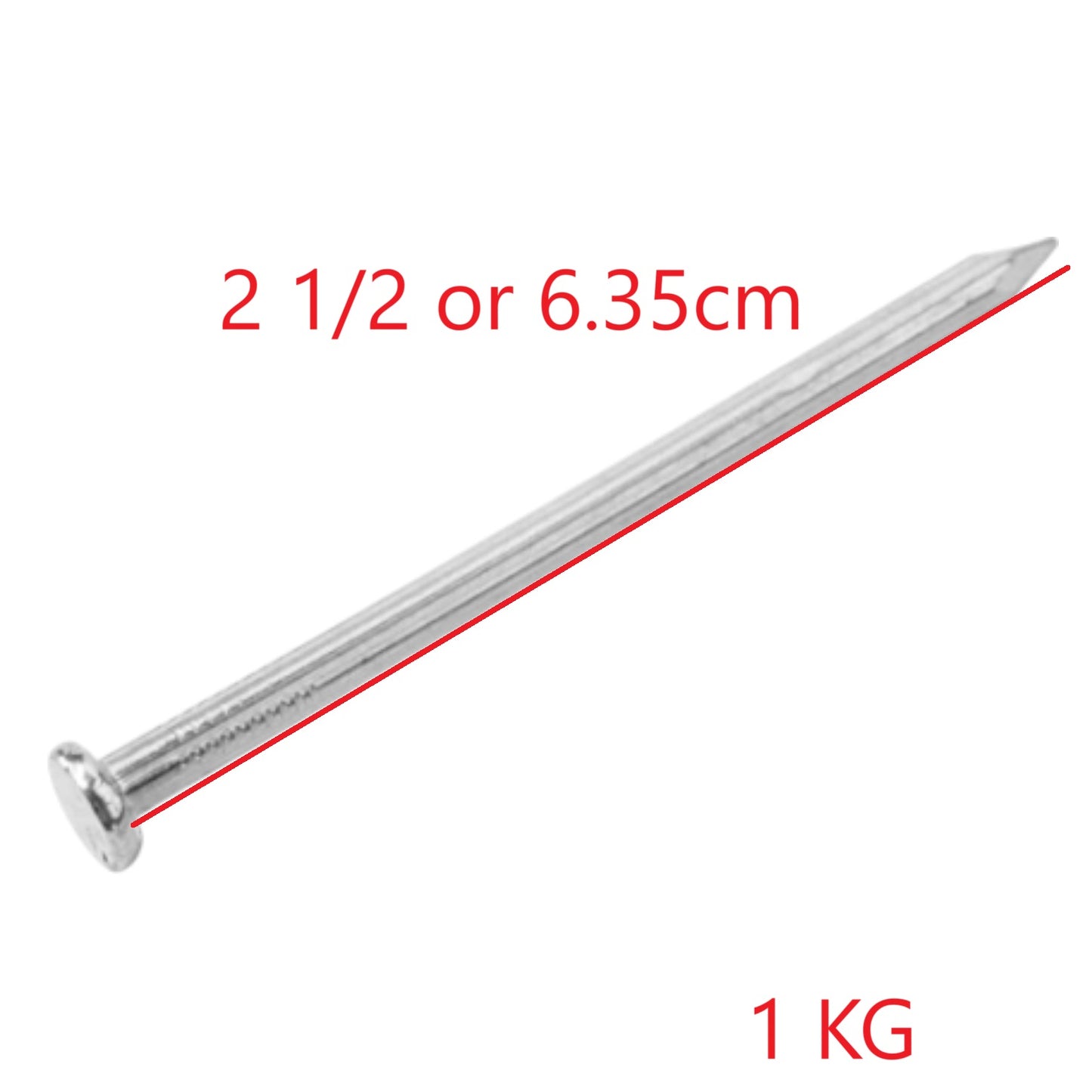 Concrete Nail 2 1/2 Inch Thick Type ( 1 KG)