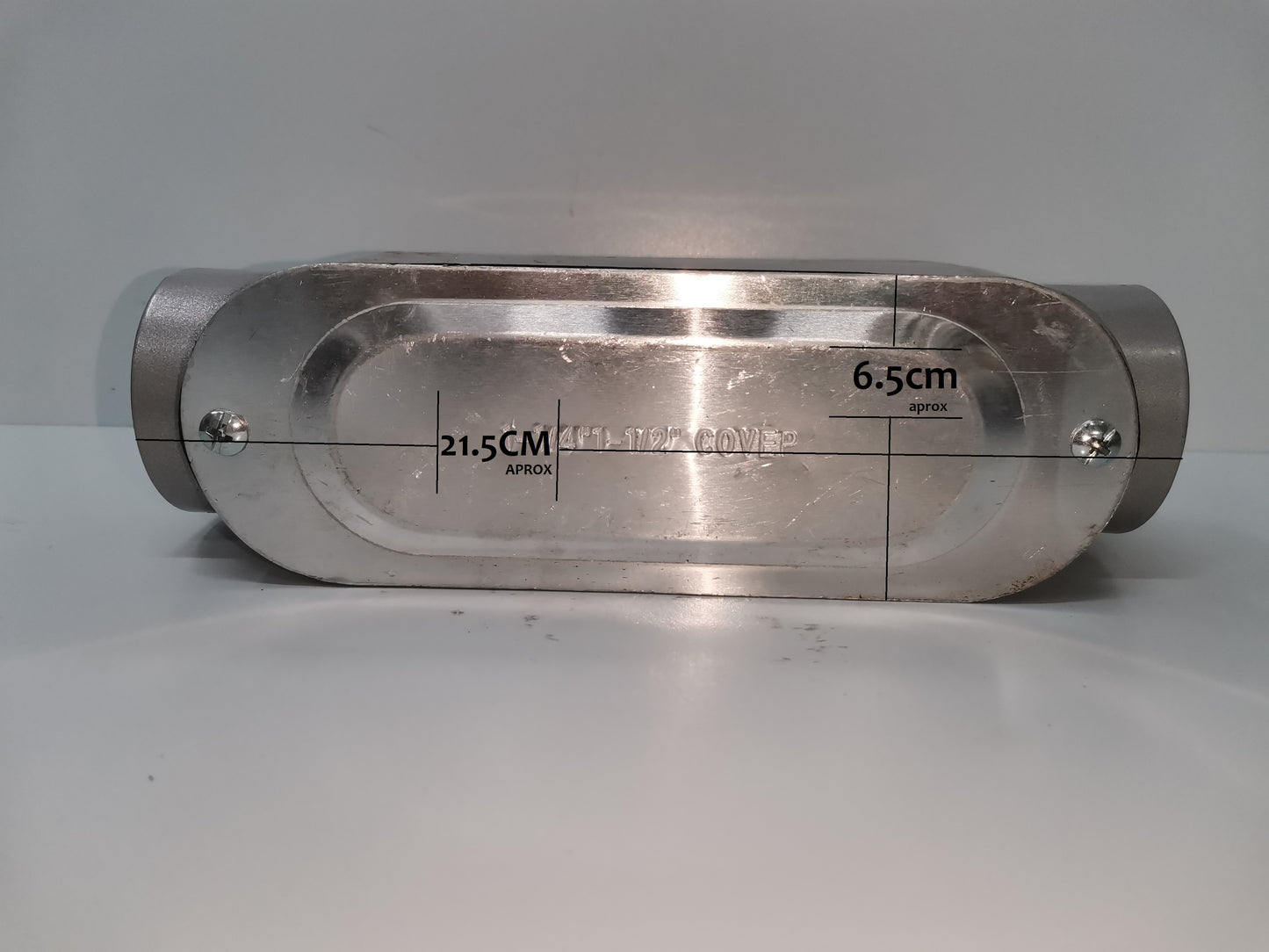 Local vendor metal conduit bodies threaded C type electrical circuitry part with measurements