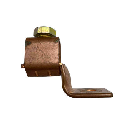 Local electrical Solderless Terminal Lugs 380mm - 500mm copper connector with bolt on black background