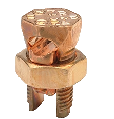 Copper split bolt connector 50mm for secure electrical connections and efficient conductivity